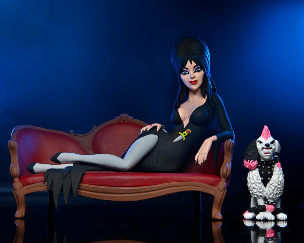 Elvira, Mistress of the Dark Toony Terrors Figure Elvira on Couch 15 cm