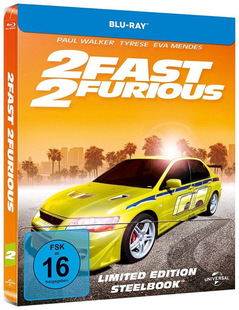 2 Fast 2 Furious Limited Edition Steelbook Blu-Ray (Novo)