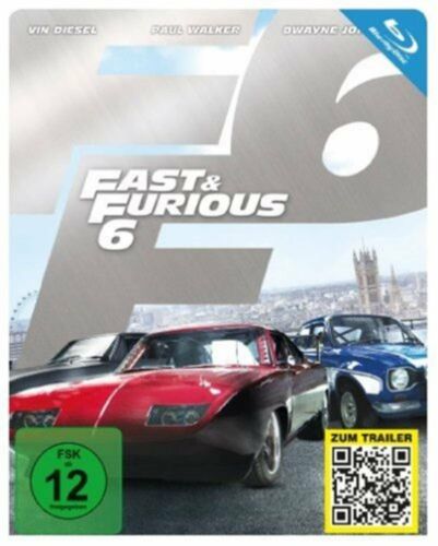 Fast & Furious 6 Limited Edition Steelbook Blu-Ray (Novo)