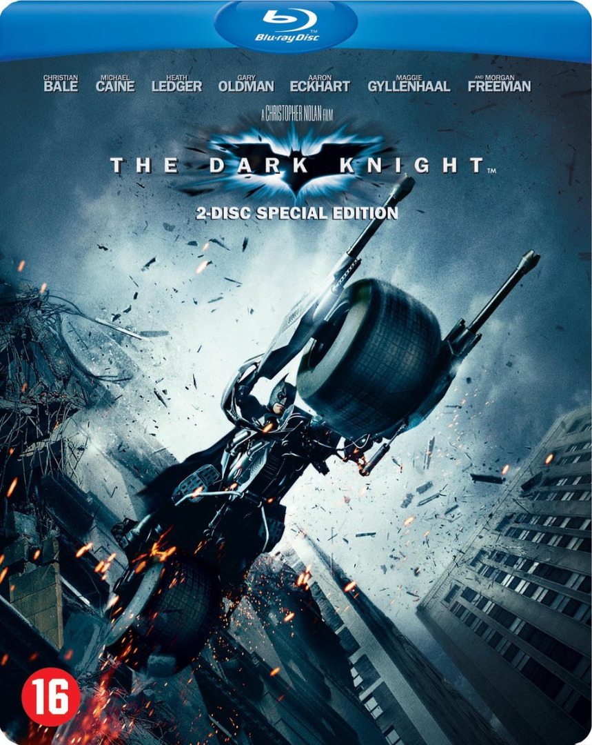 The Dark Knight 2-Disc Limited Edition Steelbook Blu-Ray (Novo)