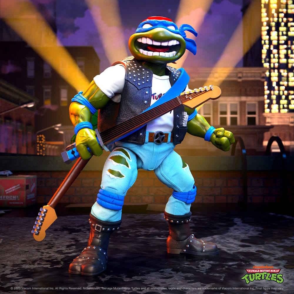 Teenage Mutant Ninja Turtles Ultimates Action Figure Classic Rocker Leo