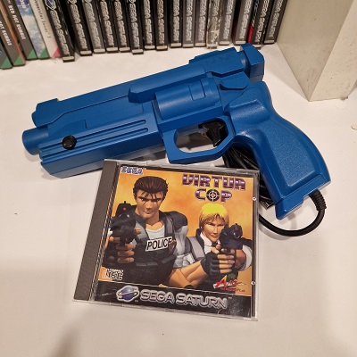 Virtua Cop + Virtua Gun Sega Saturn (Seminovo)