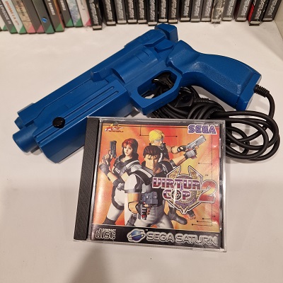 Virtua Cop 2 + Virtua Gun Sega Saturn (Seminovo)