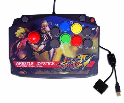 Street Fighter IV Wrestle Fighting JoyStick PC/PS2/PS3 (Novo)