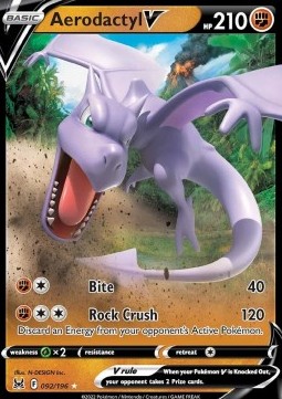 Single Pokémon Aerodactyl V (LOR 092) Holo - English