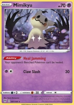 Single Pokémon Mimikyu (DAA 81) Holo - English