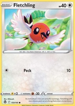 Single Pokémon Fletchling (SIT 150) - English