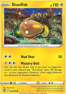 Single Pokémon Stunfisk (SIT 055) - English
