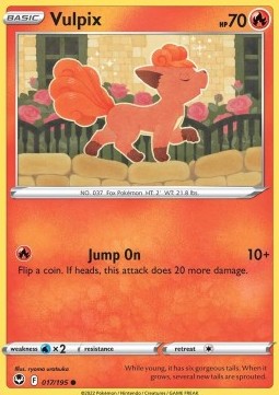 Single Pokémon Vulpix (SIT 017) - English