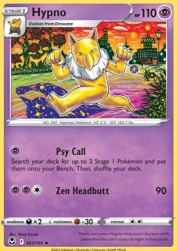 Single Pokémon Hypno (SIT 061) - English