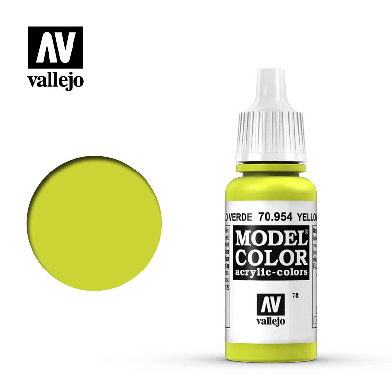 Vallejo Model Color Yellow Green 70954