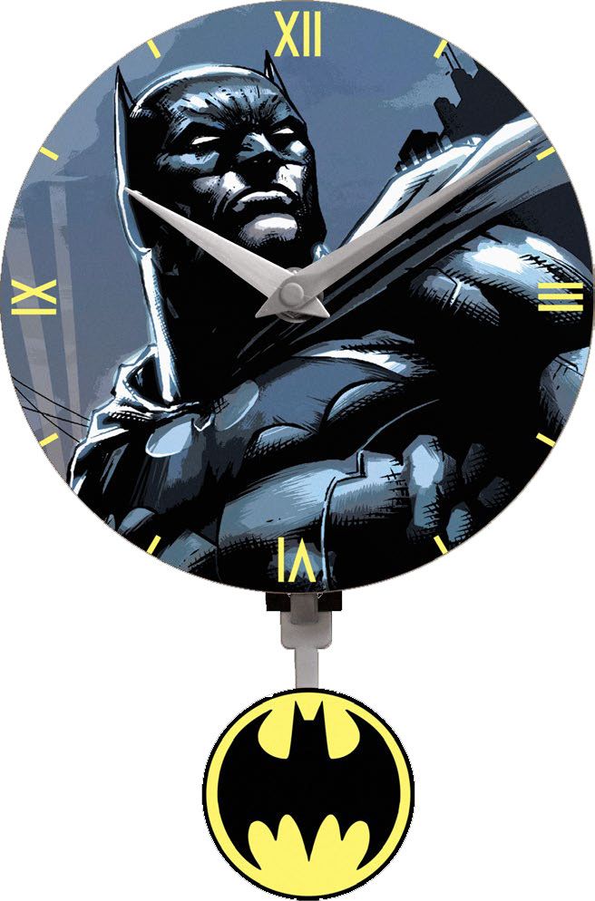 Batman 3D Mini Motion Wall Clock Swinging Logo