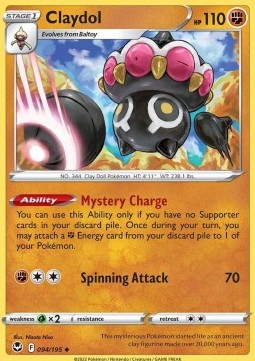 Single Pokémon Claydol (SIT 094) - English