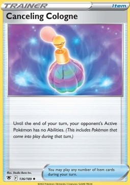 Single Pokémon Canceling Cologne (ASR 136) - English