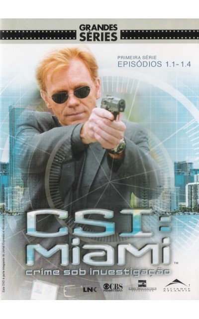 CSI:  Miami Crime Sob Investigação - Série 1 EP. 1 - 4 - DVD (Seminovo)