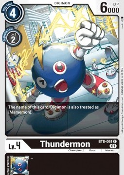 Single Digimon Thundermon (BT8-061) - English