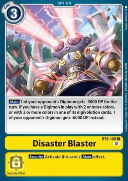 Single Digimon Disaster Blaster (BT8-100) - English