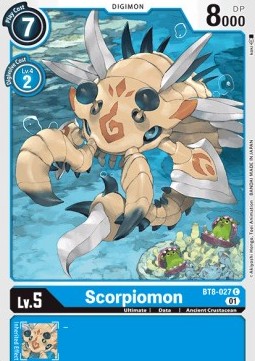 Single Digimon Scorpiomon (BT8-027) - English