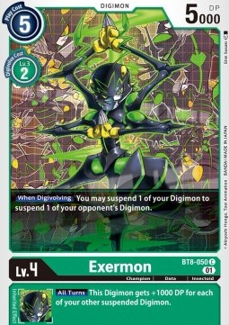 Single Digimon Exermon (BT8-050) - English