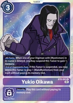 Single Digimon Yukio Oikawa (BT8-093) Foil - English