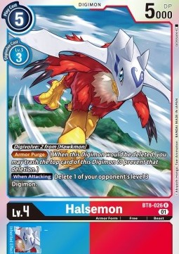Single Digimon Halsemon (BT8-026) (V.1) Foil - English