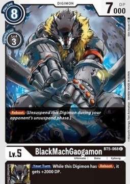 Single Digimon BlackMachGaogamon (BT5-068) - English