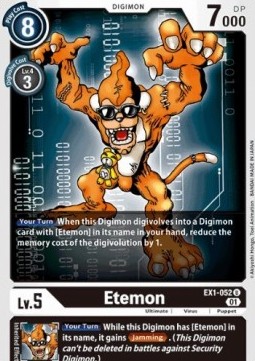 Single Digimon Etemon (EX1-052) - English