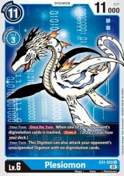 Single Digimon Plesiomon (EX1-020) - English