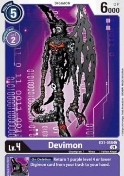 Single Digimon Devimon (EX1-058) - English