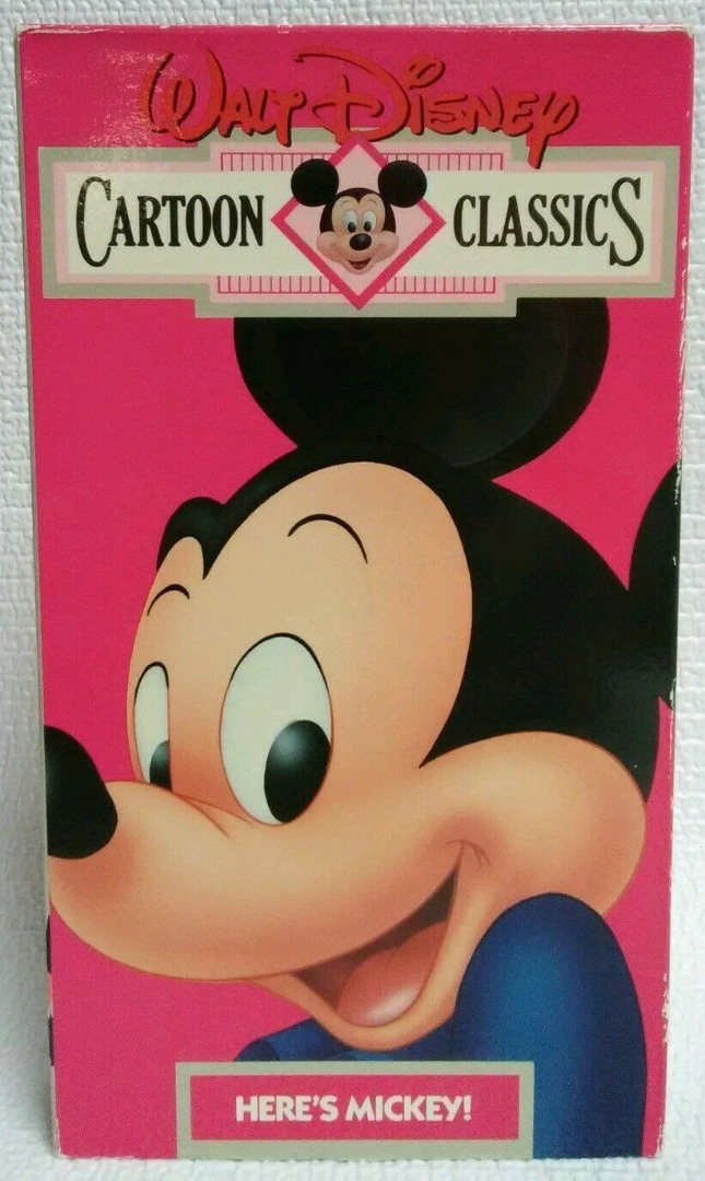 Walt Disney Cartoon Classics - Aqui Está o Mickey - VHS (Seminovo)
