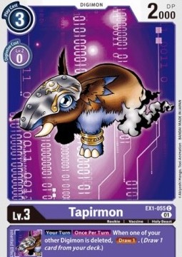 Single Digimon Tapirmon (EX1-055) - English
