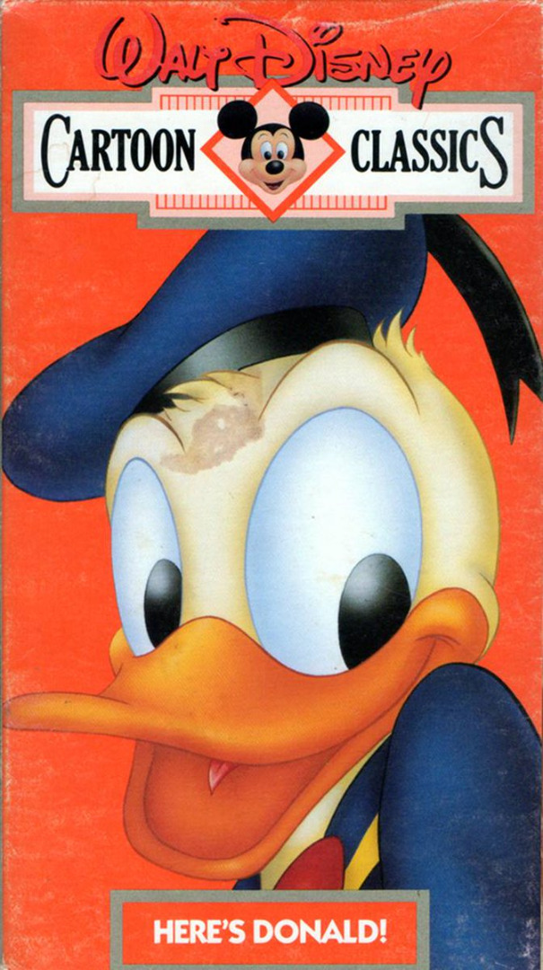 Walt Disney Cartoon Classics - Aqui Está o Donald - VHS (Seminovo)