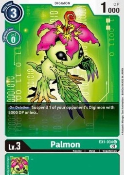 Single Digimon Palmon (EX1-034) (V.1) - English