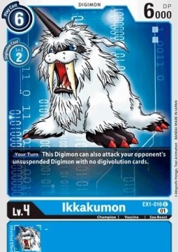 Single Digimon Ikkakumon (EX1-016) - English