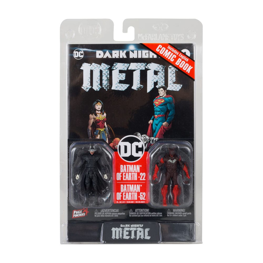 DC Direct Gaming Action Figures Batman Who Laughs & Red Death 8 cm