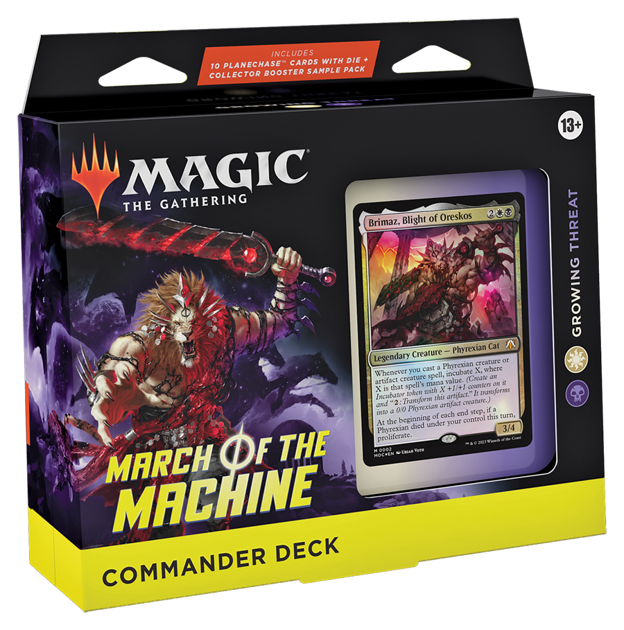 Magic the Gathering -March of the Machine Commander Deck Growing Threat
