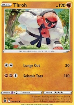 Single Pokémon Throh (BRS 080) - English