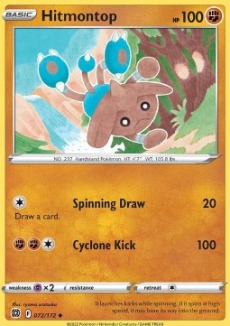 Single Pokémon Hitmontop (BRS 072) - English