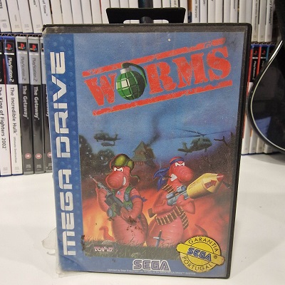 Worms - Mega Drive (Apenas a caixa)