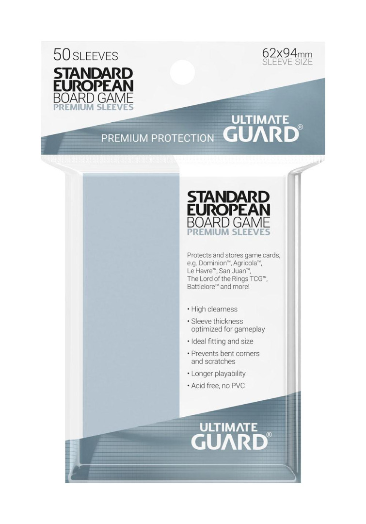 Ultimate Guard Premium Soft Sleeves for Board Game Cards Standard European 