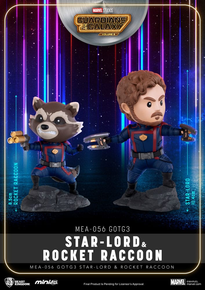 Marvel Mini Egg Attack Figures Guardians of the Galaxy 3 Star Lord & Rocket