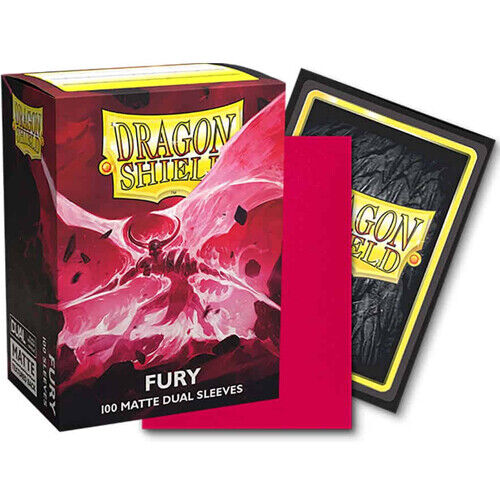 Dragon Shield Dual Matte Sleeves - Fury 'Alaric, Crimson King' (100 Sleeves