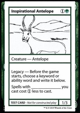 Single Magic the Gathering Inspirational Antelope (V.2) (Mistery Booster)