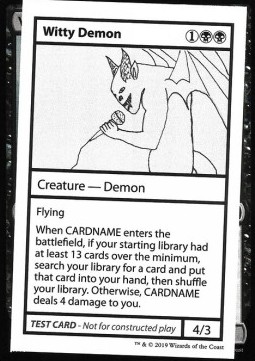 Single Magic the Gathering Witty Demon (V.2) (Mistery Booster) - EN