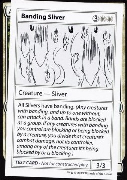Single Magic the Gathering Banding Sliver (V.2) (Mistery Booster) - English