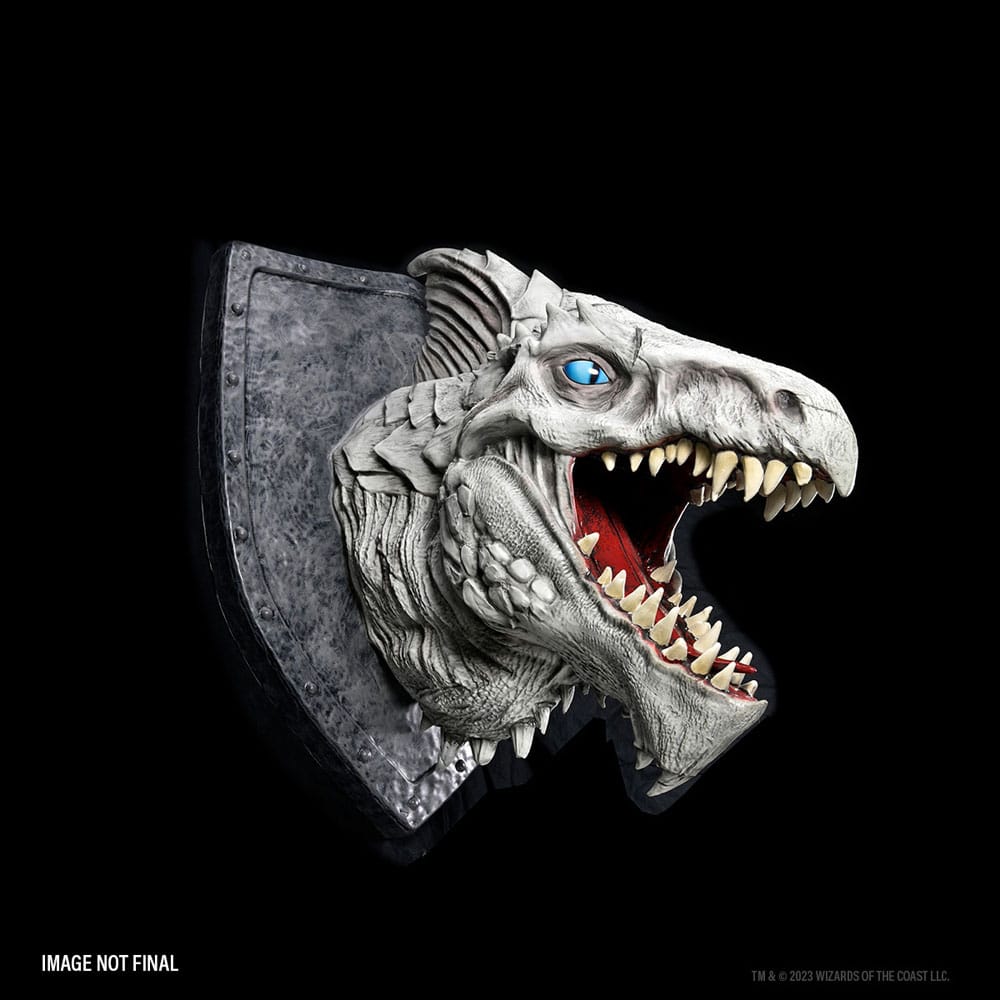 Dungeons & Dragons Replicas of the Realms 3D Wall Art White Dragon Trophy 