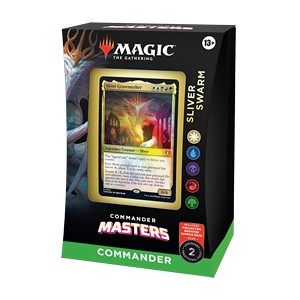 Magic the Gathering- Commander Masters Commander Deck Sliver Swarms English