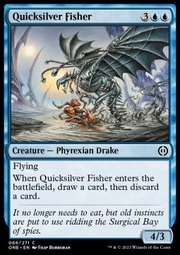 Single Magic the Gathering Quicksilver Fisher (ONE 066) Foil - English