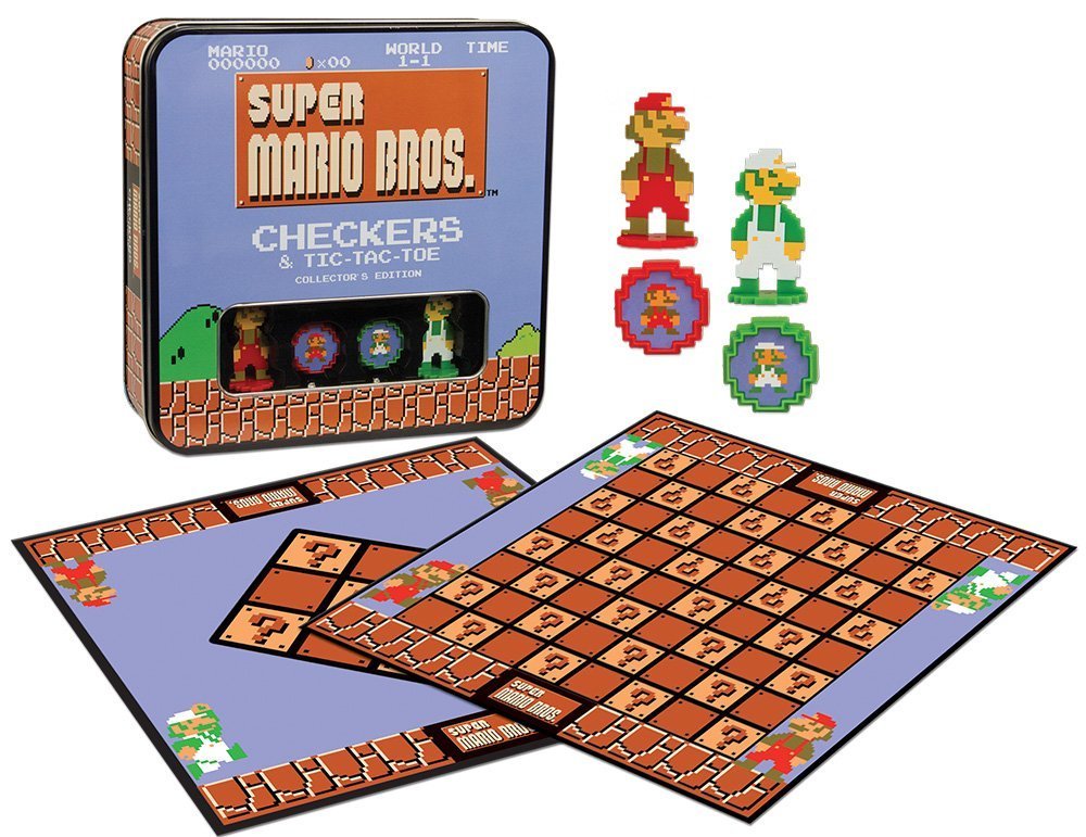 Super Mario Bros. Boardgame Checkers / Jogo de Damas Collector's Edition