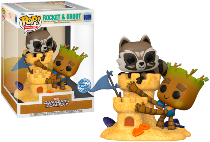 Funko Pop! Guardians of the Galaxy-Rocket & Groot Beach Day Special Edition